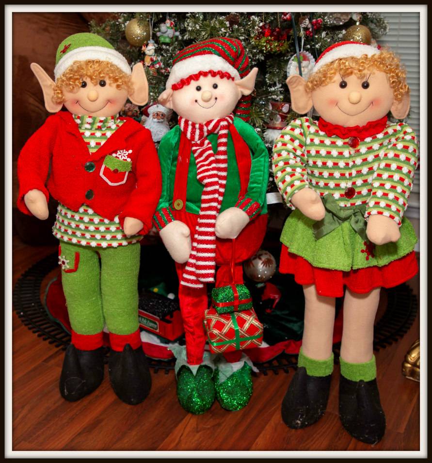 christmas stuffed elves