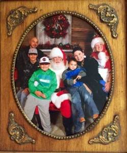 santa with garcia family