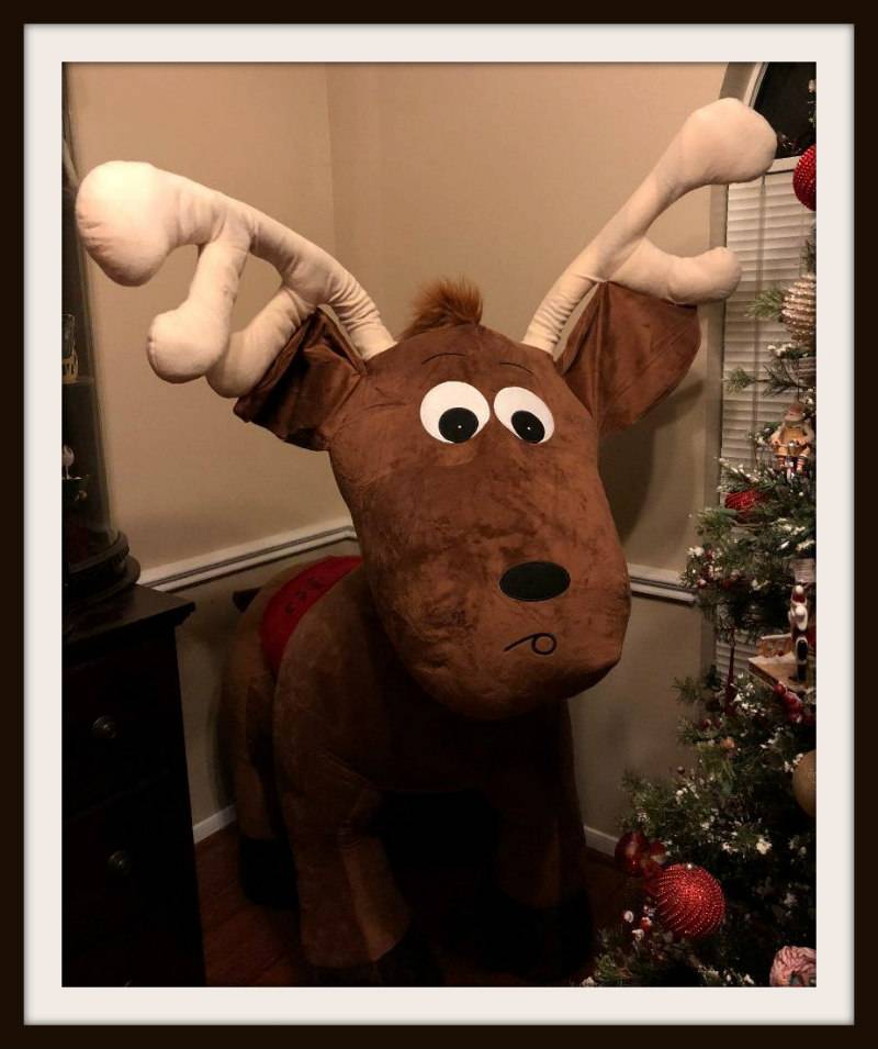 giant stuffed reindeer